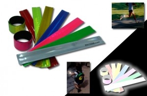 Reflective slap bracelet